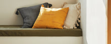 Load image into Gallery viewer, Handwoven Yellow Cotton Cushion