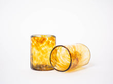 Load image into Gallery viewer, Amber Handblown Glass Tumbler - Medium