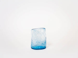 Blue Handblown Glass Tumbler - Medium