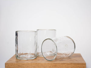 Clear Handblown Glass Tumbler - Medium
