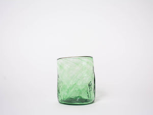 Green Handblown Glass Tumbler - Medium