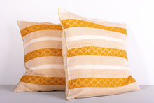 Load image into Gallery viewer, Yellow Stripe San Andres Cushion