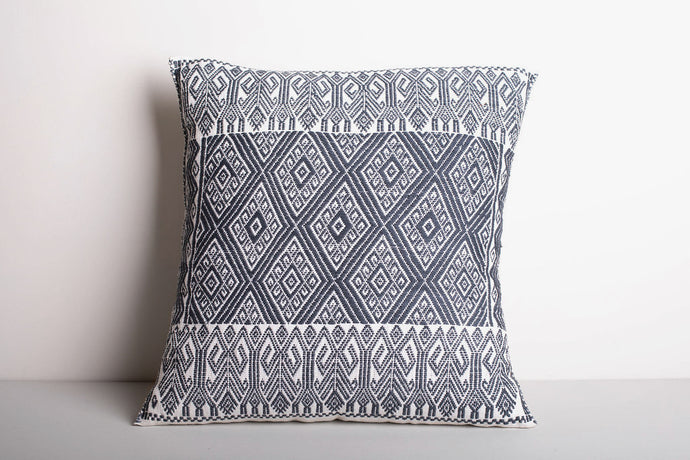 Grey San Andres Embroidered Cushion