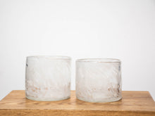 Load image into Gallery viewer, White Handblown Glass Tumbler - Short