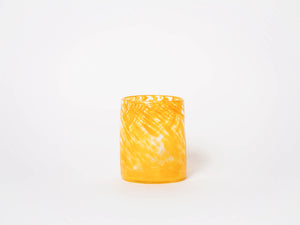 Yellow Handblown Glass Tumbler - Medium
