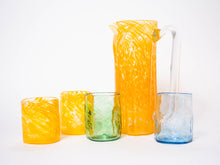 Load image into Gallery viewer, Yellow Handblown Glass Pitcher - Tall